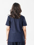 Vita Loose Fit Long Top in Blue Texture